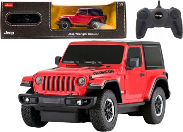 Auto radiocomandata Jeep Wrangler Rubicon rosso