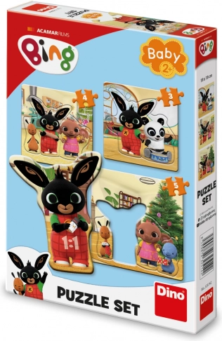 Baby puzzle Bing e amici 3 in 1 (3, 4, 5 pezzi)