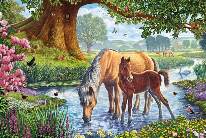 Puzzle Cavalli nel fiume 150 pezzi SCHMIDT
