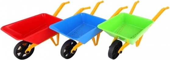 Carriola di plastica per bambini per sabbia e giardino