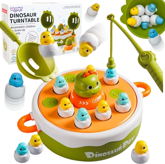 Gioco di Abilit50eda di Caccia ai Dinosauri 4in1 Catapulta Woopie