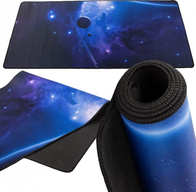 Grande tappetino per mouse con motivo galassia 90 × 40 cm