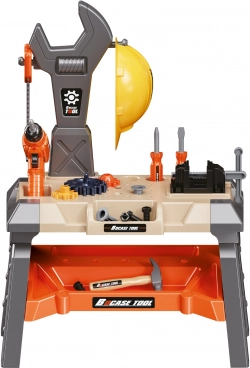 Banco da lavoro per bambini con attrezzi ed effetti luminosi 51 × 29 × 71 cm