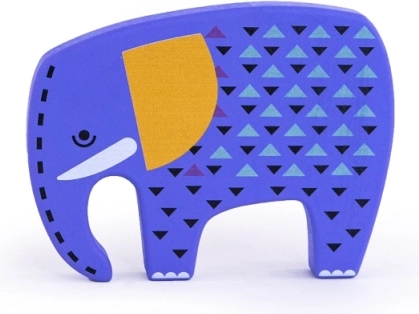 bajo animali in pericolo – elefante figurina in legno