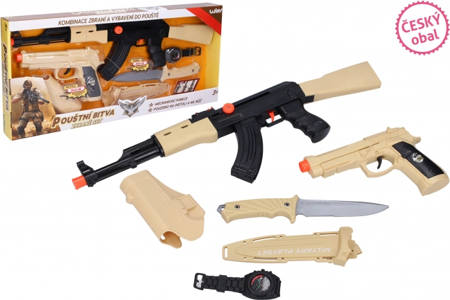 Set di giocattoli Fucile Battaglia del Deserto 52 cm – confezione in ceco