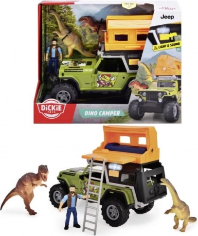 Veicolo fuoristrada Jeep con set da campeggio Dino
