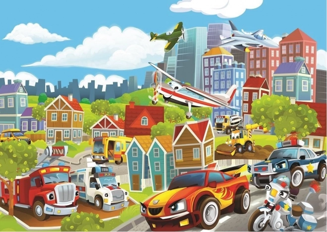 Puzzle mezzi di trasporto 100 pezzi