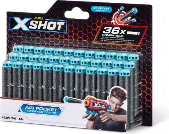 Proiettili di ricambio in schiuma X-Shot Air Pocket Technology, 36 pezzi