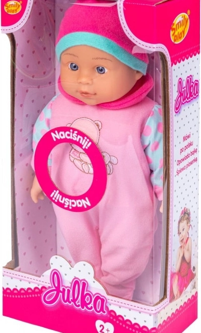 bambola parlante Julka 32 cm in confezione regalo