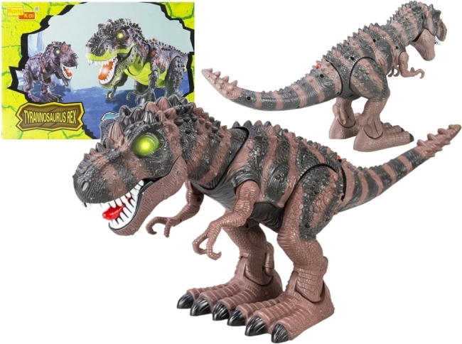 Dinosauro camminante T. rex a batteria – marrone