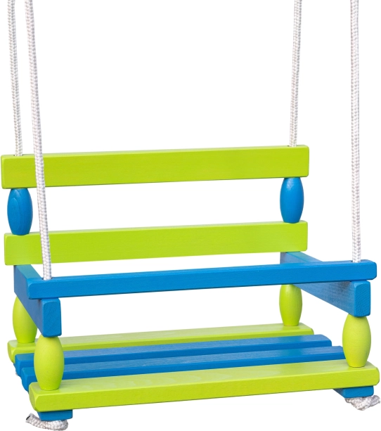 Altalena in legno verde 38 × 29 cm