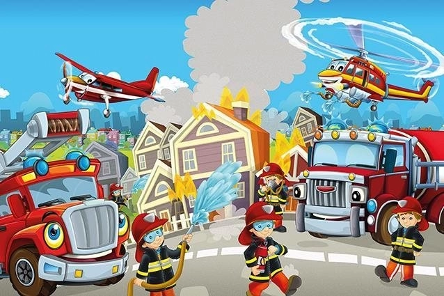 Puzzle in legno Vigili del Fuoco – eroi, 50 pezzi
