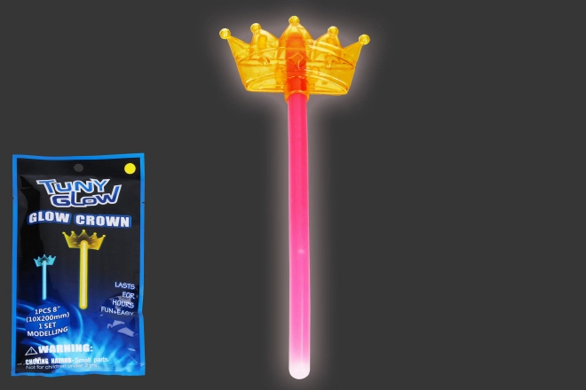 bacchetta luminosa con corona per bambini