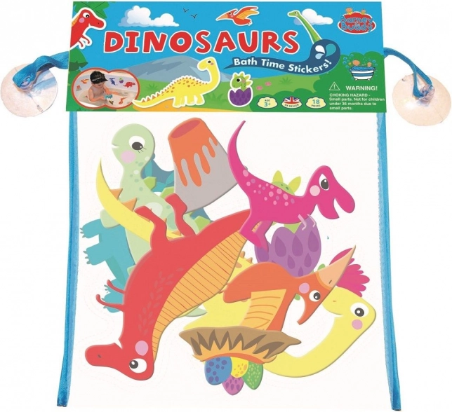 Adesivi da bagno a tema dinosauri con retina