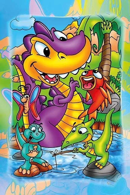 Puzzle in legno dinosauri a pesca 16 pezzi