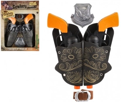 Set di pistole da cowboy con fondine per bambini 2 pz