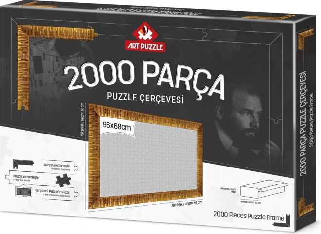 Cornice per puzzle 96x68cm dorata