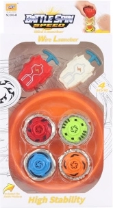 Set di trottole a lancio con arena (4 pz)