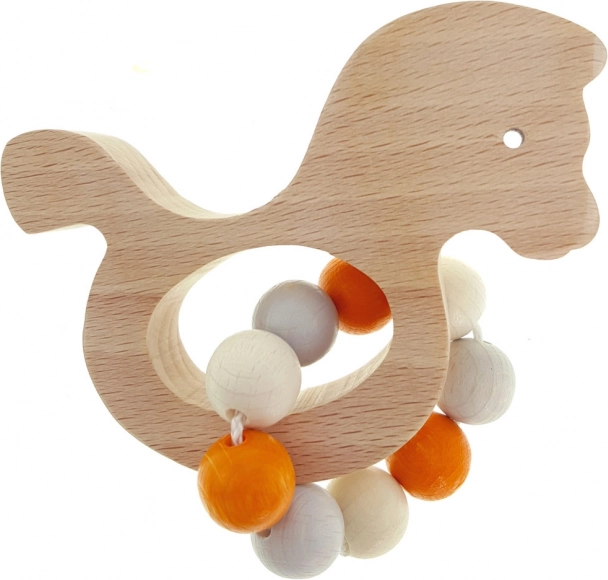 Hess sonaglio cavallino naturale arancione in legno