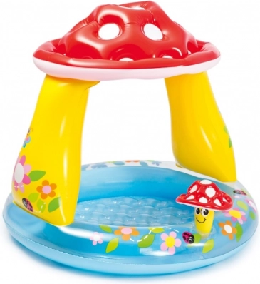 Piscina gonfiabile per bambini con tetto a fungo