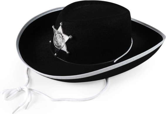 Cappello da cowboy per bambini con stella da sceriffo