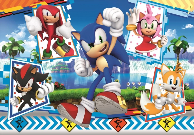 Puzzle Sonic 24 pezzi Maxi per bambini