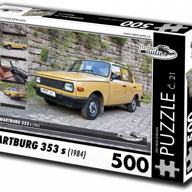 Puzzle Auto d'Epoca Wartburg 353 (1984) 500 Pezzi