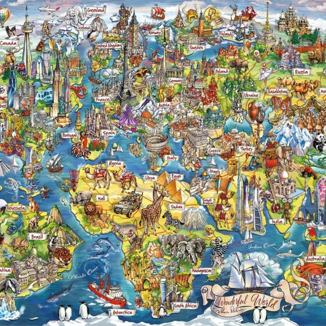 Puzzle Gibsons Mondo Meraviglioso 1000 pezzi