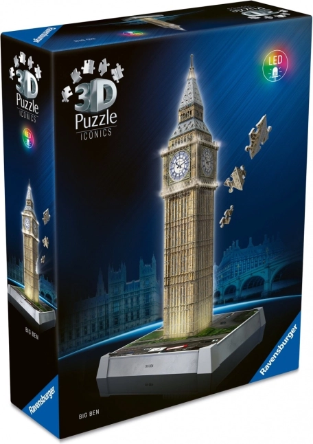 Iconics: Big Ben edizione notturna – modello 3D illuminato con LED