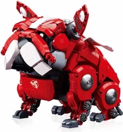 Meccanico buldozer rosso Sluban