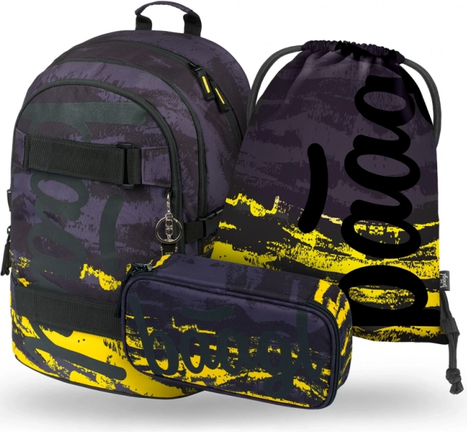 Baagl set scolastico Skate Dune – zaino, astuccio e sacca