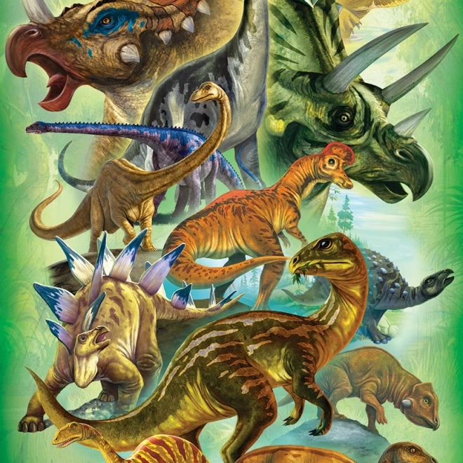 EUROGRAPHICS puzzle dinosauri erbivori 100 pezzi