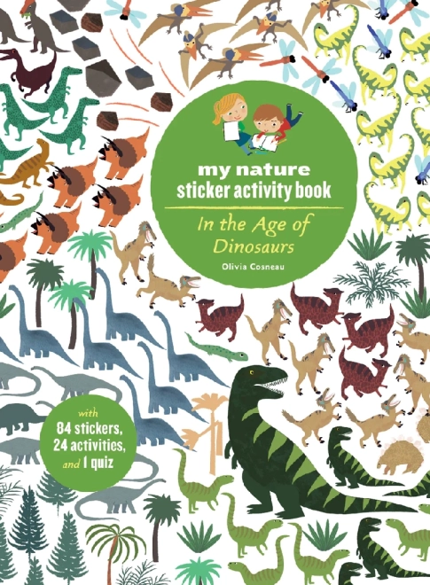 Libro di attività Chronicle Books con adesivi La mia natura – Al tempo dei dinosauri