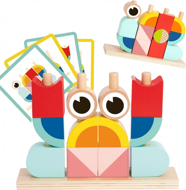 Giochi di costruzione creativi in legno Granchio di Tooky Toy
