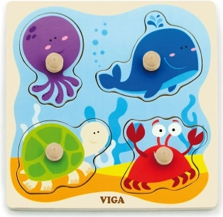Puzzle ad incastro in legno del mare