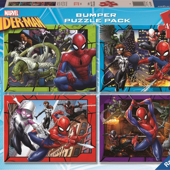 Puzzle Spiderman 4x100 pezzi