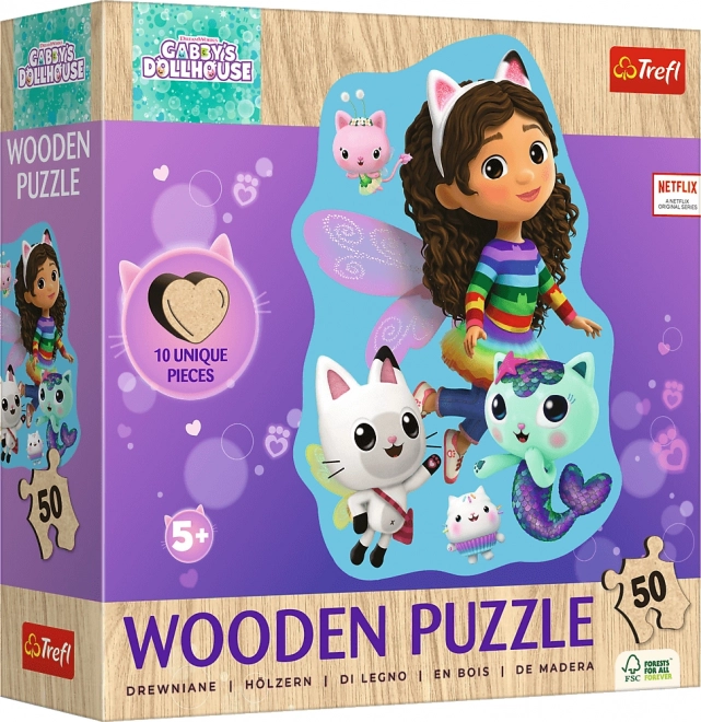 Puzzle in Legno Gabynin Casetta Magica 50 Pezzi