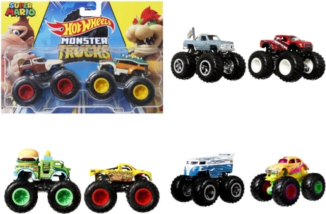 Hot Wheels Monster Trucks 1:64 doppio pack – modelli assortiti