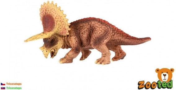 Piccolo triceratopo di plastica 14 cm