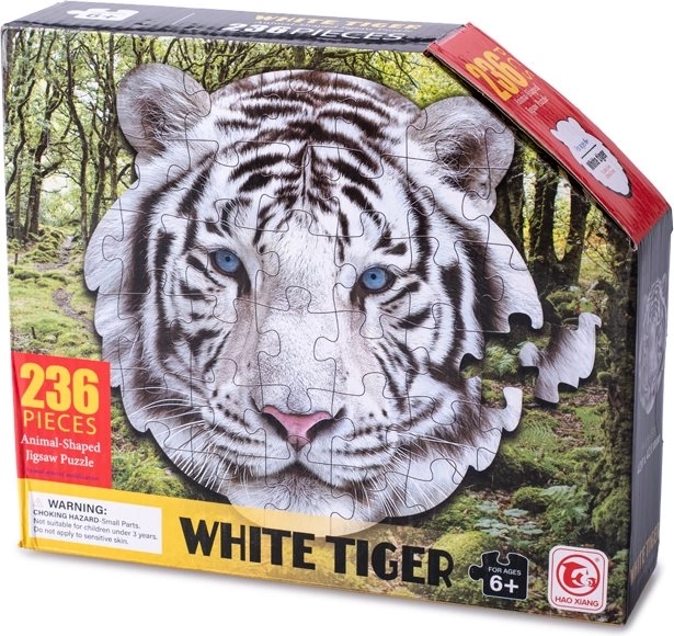 Puzzle sagomato tigre bianca 236 pezzi