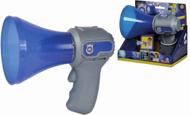 Megafono della polizia per bambini con sirena e cambio voce 16 cm