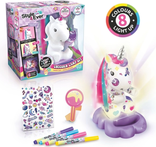 Style4Ever DIY lampada unicorno per bambini