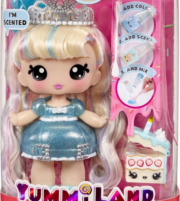 Bambola Yummiland con lucidalabbra fai-da-te Callie Birthday Cake