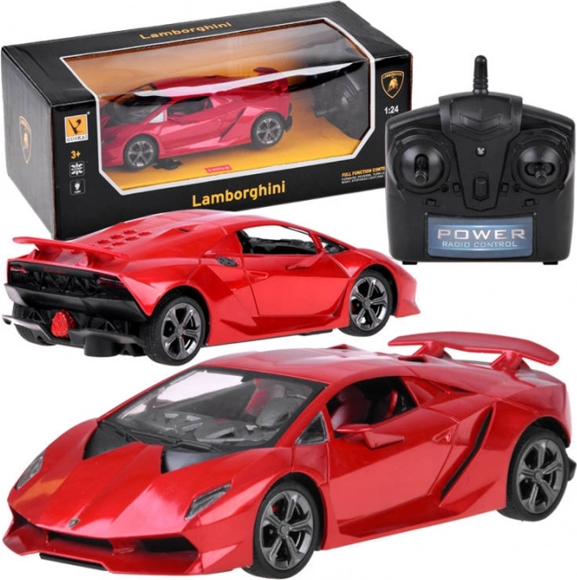 Auto radiocomandata LAMBORGHINI 1:24, rosso 2.4 GHz