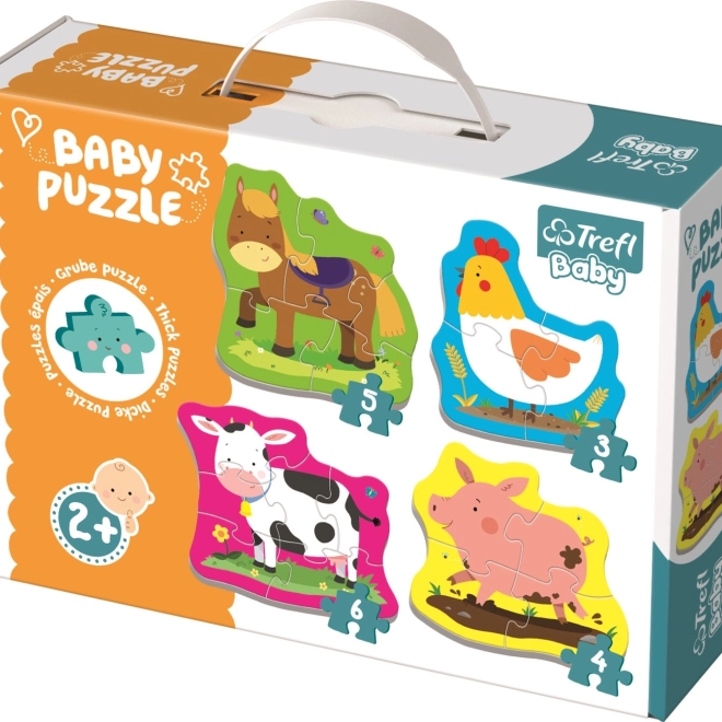 Puzzle per bambini Animali della fattoria Trefl