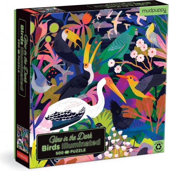 puzzle luminoso uccelli 500 pezzi