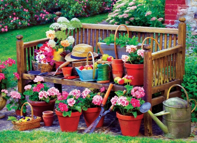 Puzzle Eurographics Panchina in giardino 1000 pezzi