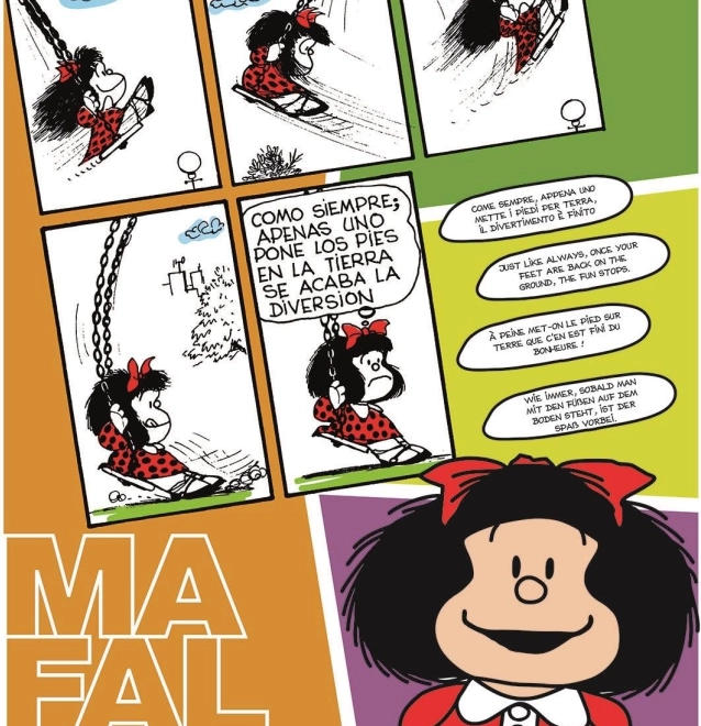 Puzzle Mafalda sull'altalena 500 pezzi