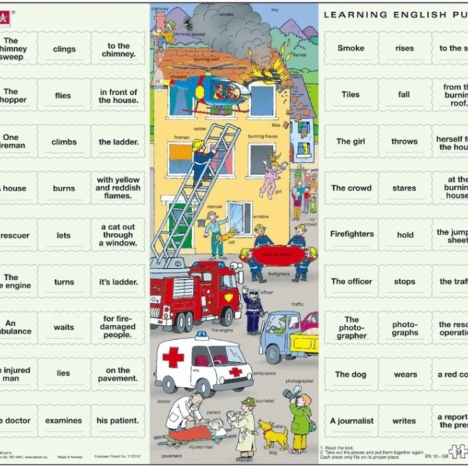 Puzzle educativo Larsen Inglese 10: Soccoritori 54 pezzi