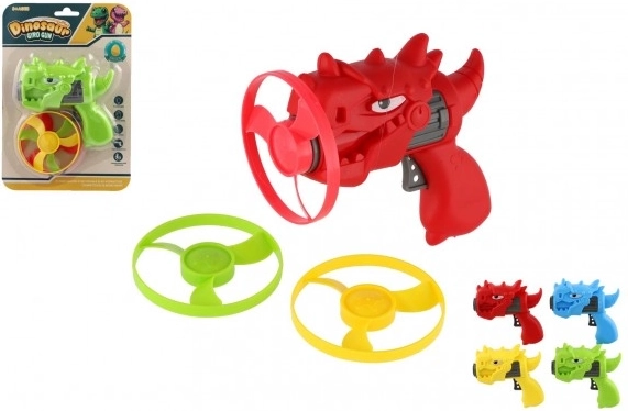 Pistola a elica dinosauro a lancio – set con 3 eliche